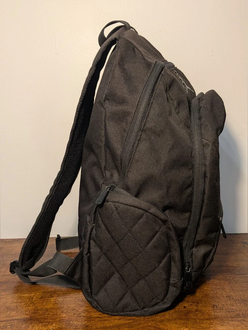 Michael Jordan Jumpman Multi-Compartment Backpack Black Diamond-Quilted Pattern